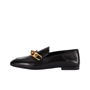 Valentino Roman Stud Flat Shoes Women's Black