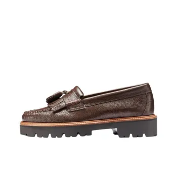 G.H. Bass & Co. Esther Kiltie Super Lug Loafers 3.5cm Women's Brown