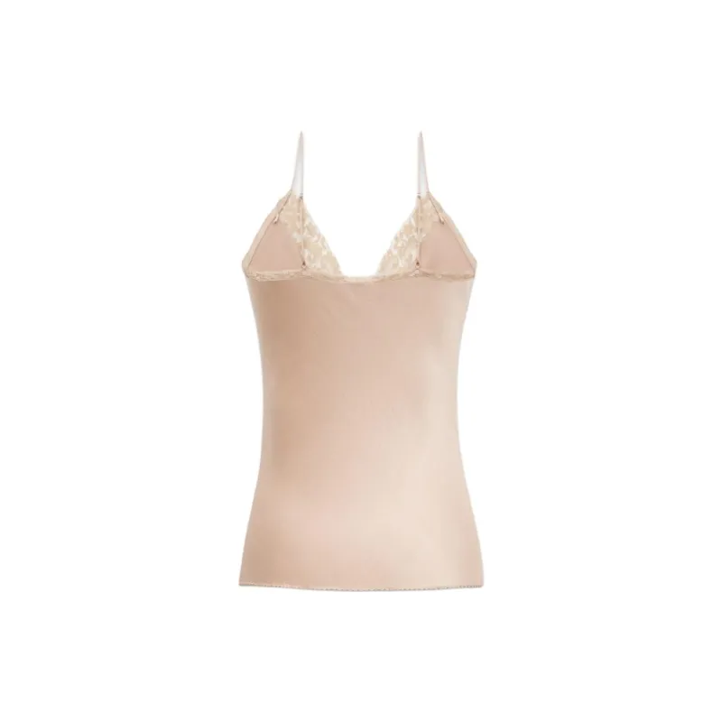 SAINT LAURENT Lace trim Top-1