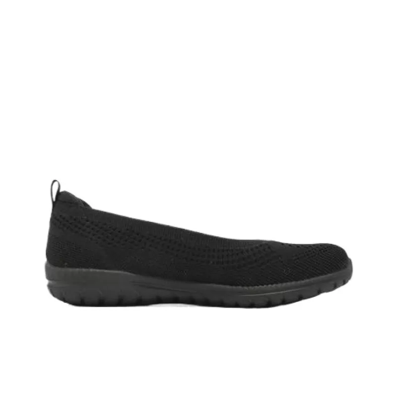 Skechers Arch Fit Flex-Step Ahead Cushioning Support Low-Top Casual Shoes Women's Black-1
