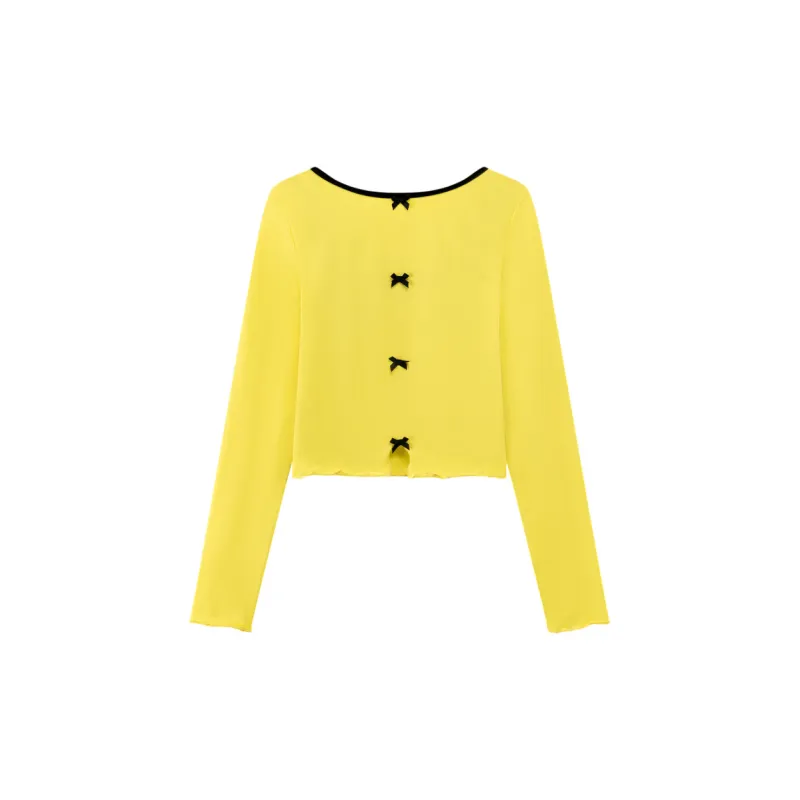 CHUU T Shirt Women's Beige Yellow-1
