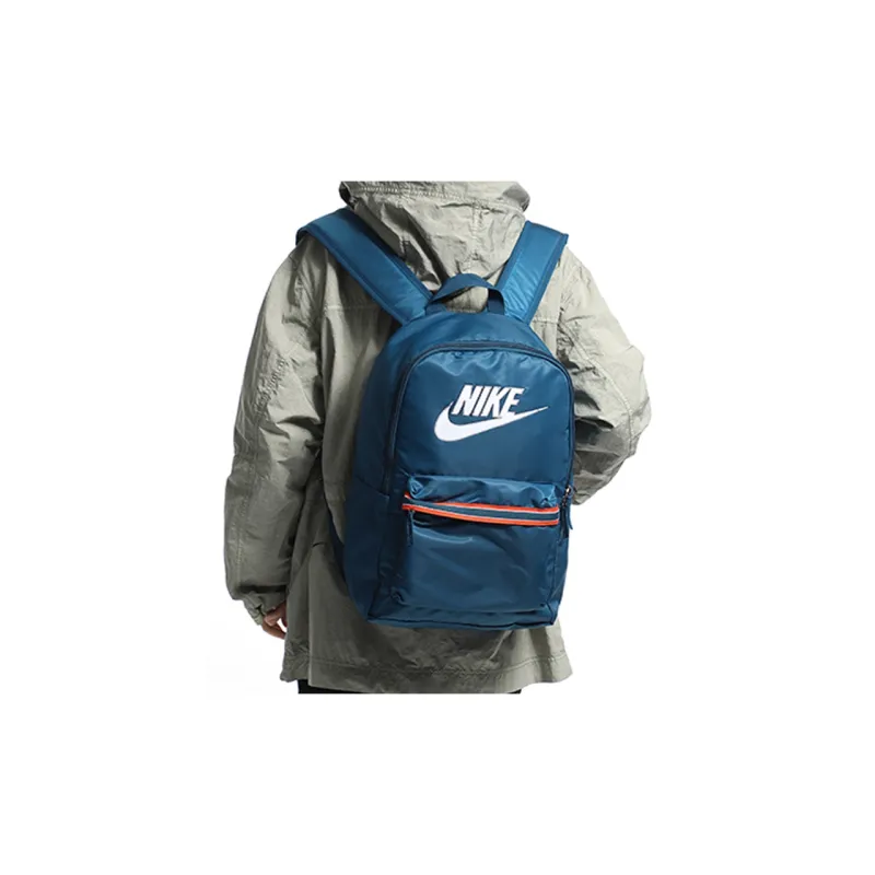 Nike Heritage Polyester Backpack Regular Unisex Blue-4