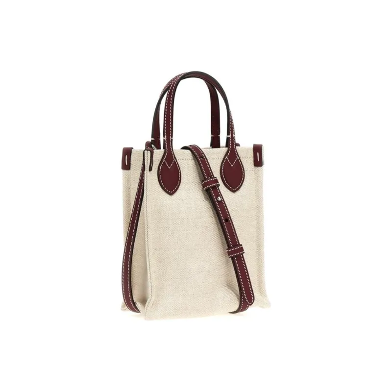 GUCCI Polyurethane With Cotton And Linen Patchwork Shoulder Bag, Crossbody Bag, Handbag Women's Beige-1