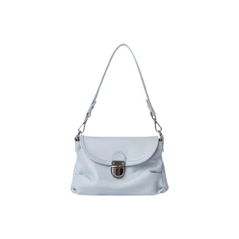 Carksky PU Portable Crossbody Bag, Shoulder Bag Women's Dusty Blue/White/Black