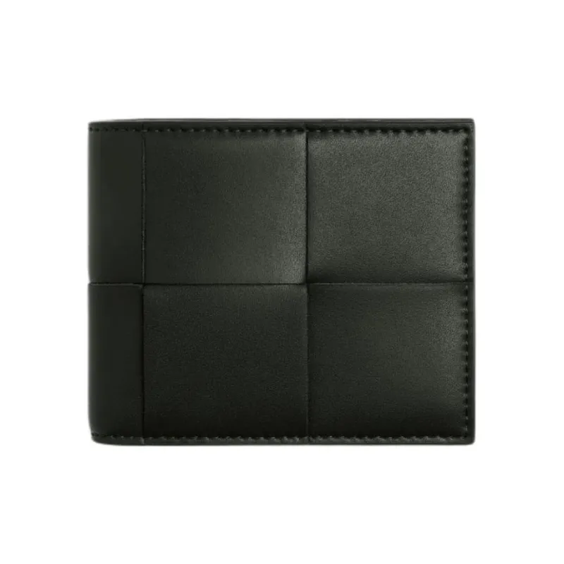Bottega Veneta Calfskin Wallet Regular Men's Dark Green-0