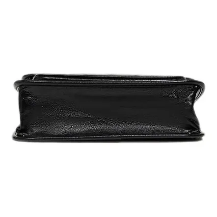 Carksky PU Shoulder Bag Women's Black-3