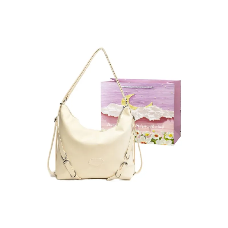 Bansusu Pu Double Shoulder Handbag, Shoulder Bag Women's White/Blue/Black/Silver-0