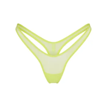 SKIMS ULTRA FINE MESH MICRO DIPPED THONG Underpants Women's 1 Pack DAFFODIL/Daffodil