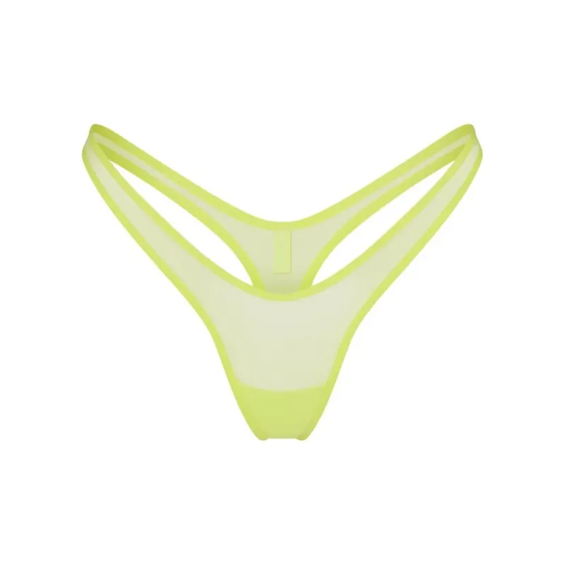 SKIMS ULTRA FINE MESH MICRO DIPPED THONG Underpants Women's 1 Pack DAFFODIL/Daffodil-0