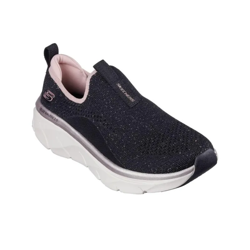 Skechers Anti Slip Wear Resistant Low Top Casual Shoes Women's Black-3