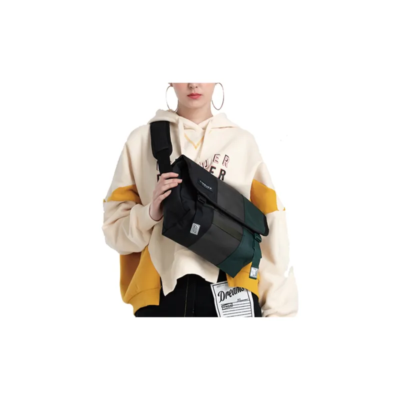 Timbuk2 Canvas Canvas Bag Messenger Bag Shoulder Bag Crossbody Bag Small Size Unisex Sonic Black/Grey Green/Pine Green-4