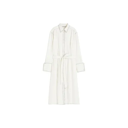 H&M Long-Sleeved Dresses Women's Cream