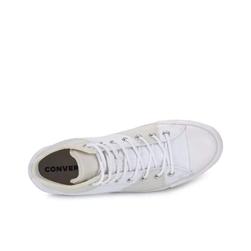Converse Chuck Taylor All Star Anti Slip Wear Resistant High Top Canvas Shoes Men's White Gray-5