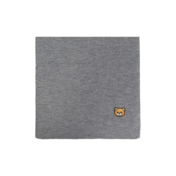 MOSCHINO Teddy Bear Embroidered Scarf
