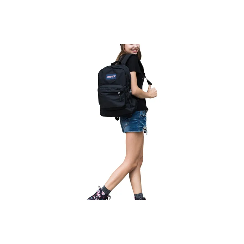JanSport Polyester Backpack Regular Unisex Black-5