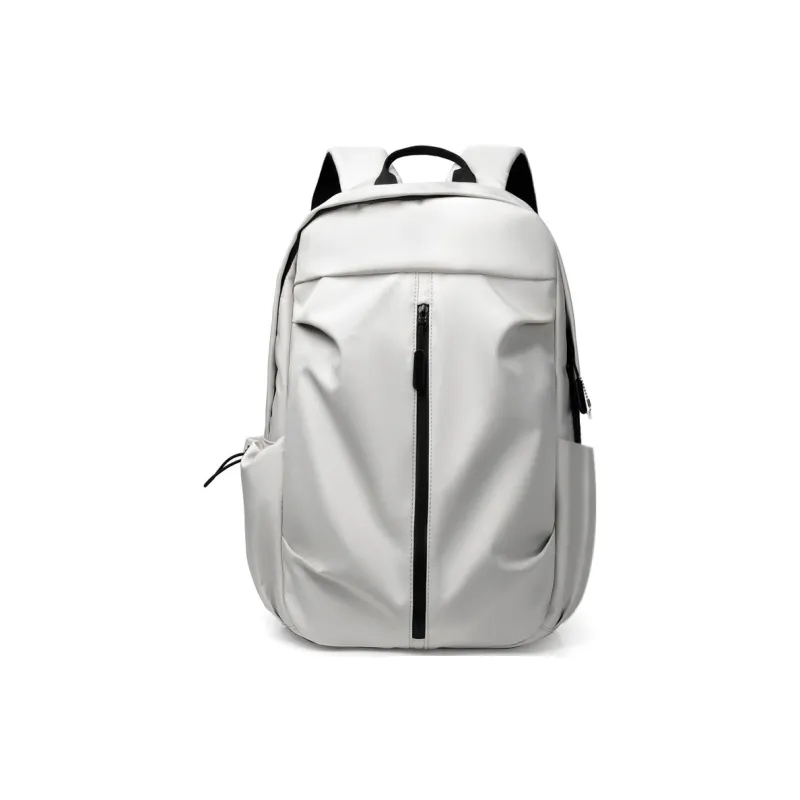 MOK Polyester Laptop Backpack Regular Unisex Red/Blue/Black/Ecru/Pink/Gray-6