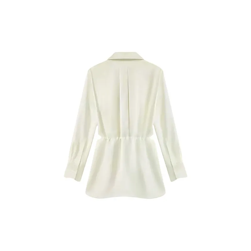 Yvetteclassic Long Sleeved Dresses Women's White-1