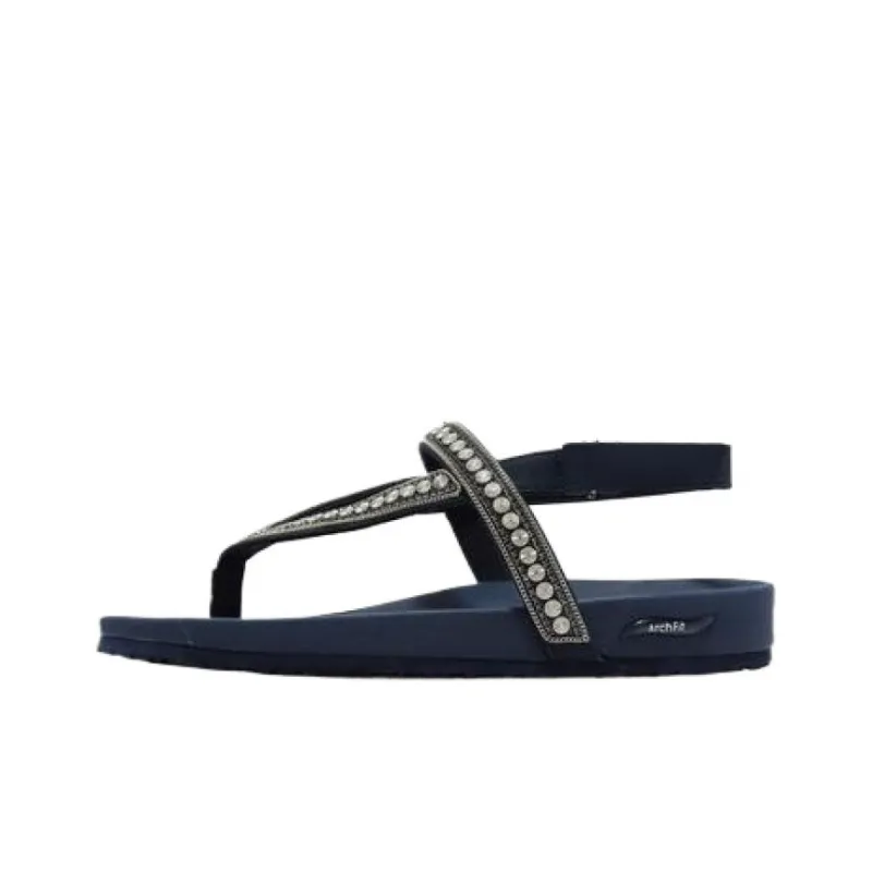 Skechers Arch Fit Slip-Resistant Flip Flops Women's Dark Blue-0