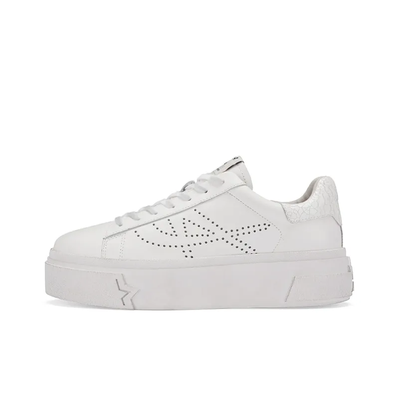 ASH Santana Perforated-logo Leather Sneakers-0