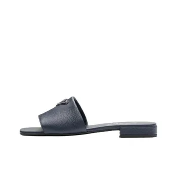 PRADA Saffiano Stylish Sandals Women's Sea Blue