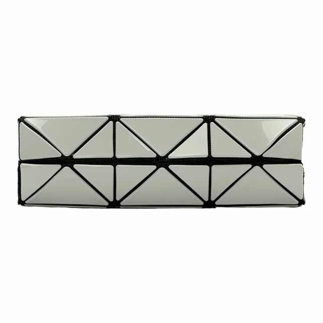 ISSEY MIYAKE CARAT Polyvinyl Chloride Resin One Shoulder Handbag Mini Women's Gray-6