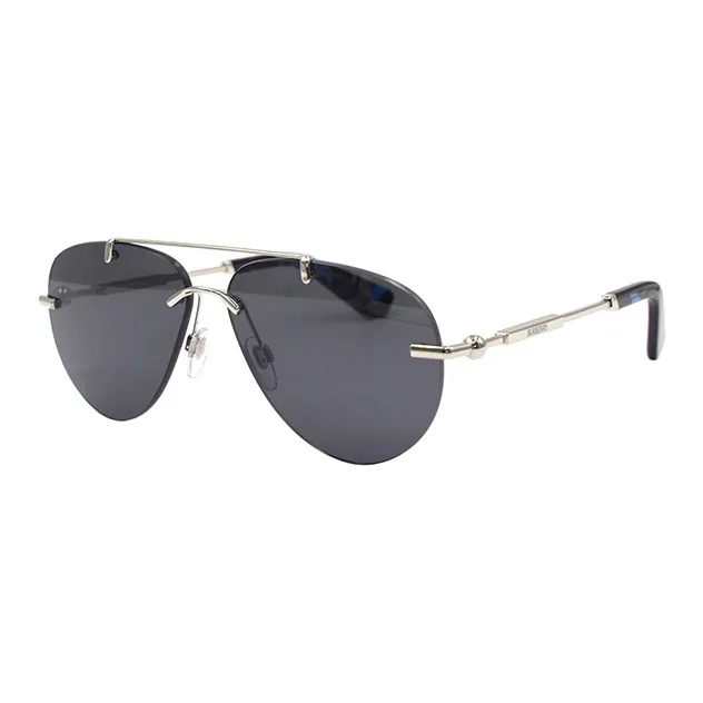 Burberry Aviator Sunglasses Women's Silver-0