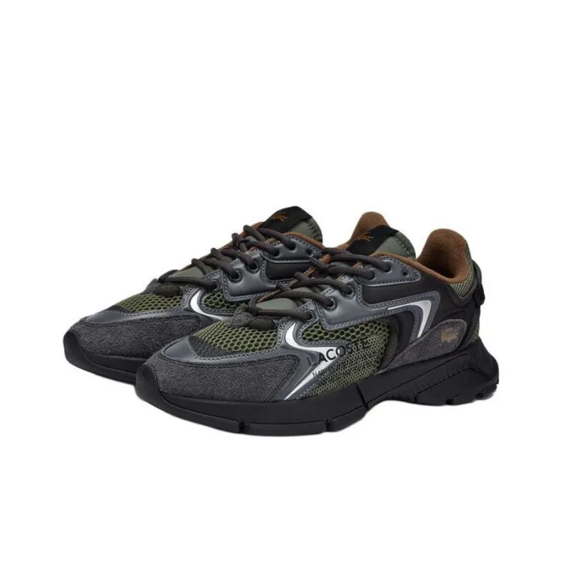 LACOSTE Slip Resistant Low Top Casual Shoes Men's Black-2