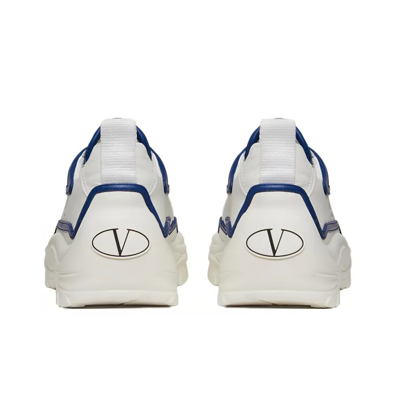 Valentino Gumboy Cushioning Anti-Slip And Wear-Resistant Low-Top Casual Shoes Men's White Blue-4