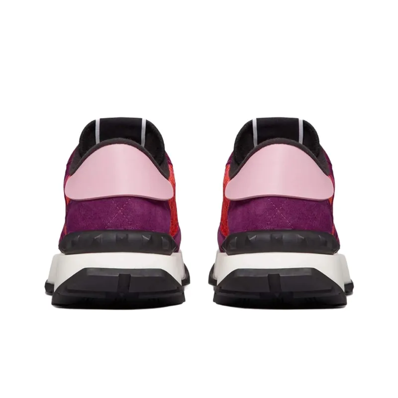 Valentino Lacerunner Low Top Casual Shoes Women's Fuchsia-4