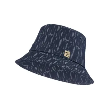 DIOR Cotton Bucket Hats Women's Marine Blue
