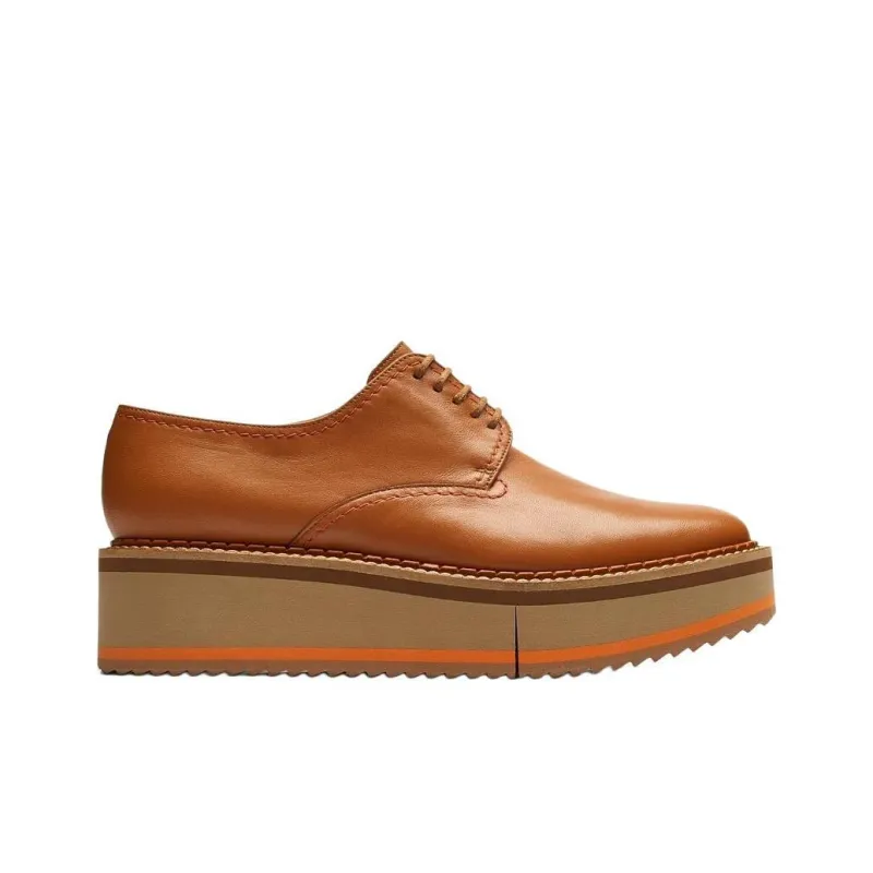 CLERGERIE Brook Casual Single Shoes 4.5cm Women's Brown-1