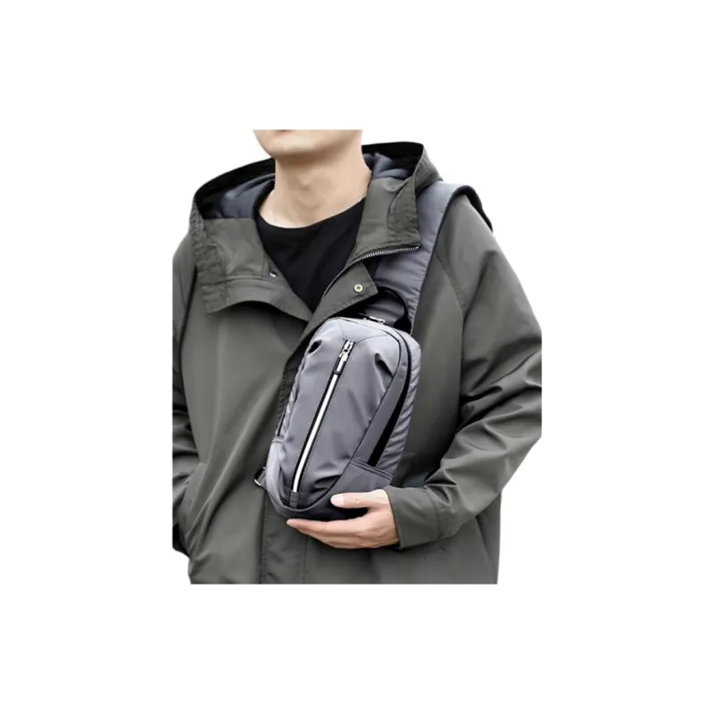 HACIN Oxford Sling Bag Regular Unisex Black/Gray/Camouflage Black-4