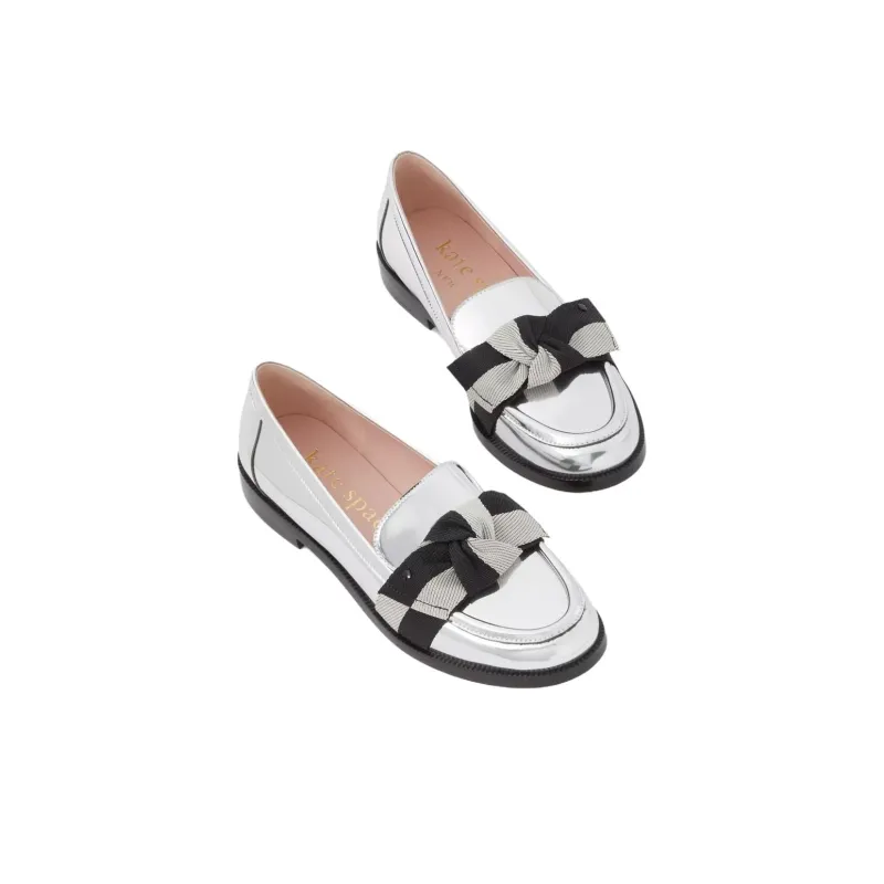 Kate Spade Leandra Loafers Women's Silver-3
