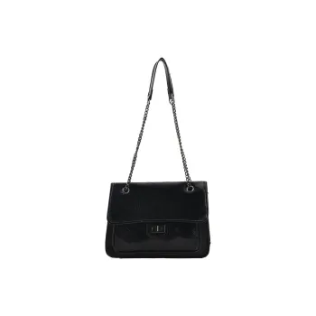 Carksky PU Shoulder Bag Women's Black