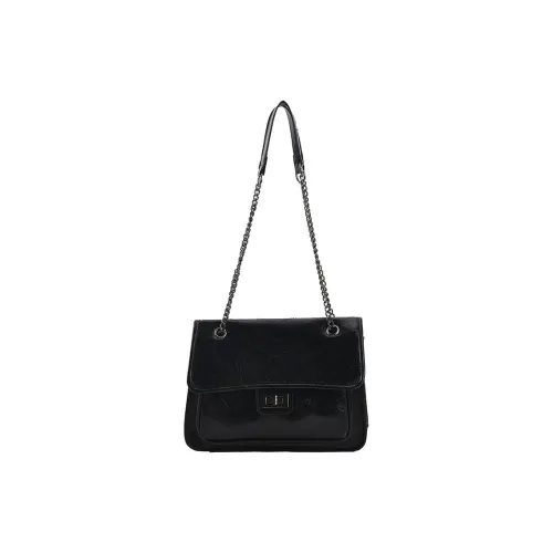 Carksky PU Shoulder Bag Women's Black