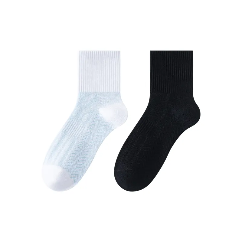 XXLLG Mid Calf Socks Men's 2 Pack-5