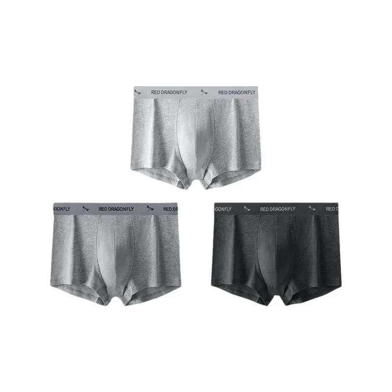 RED DRAGONFLY Cotton Panties Men's 3 Pack Gift Box Set-0