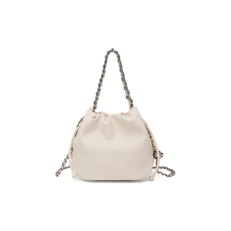 MEXICAN Polyurethane Leather Shoulder Bag Women's Midnight Black/Space Silver/Coconut Milk White-11