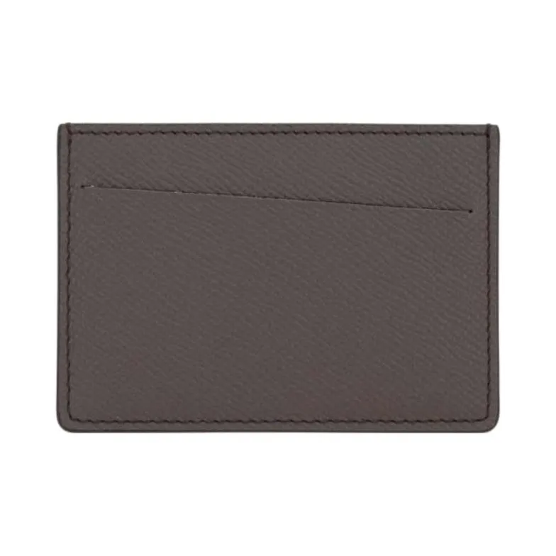 Maison Margiela Leather Card Holder Women's Gray-0