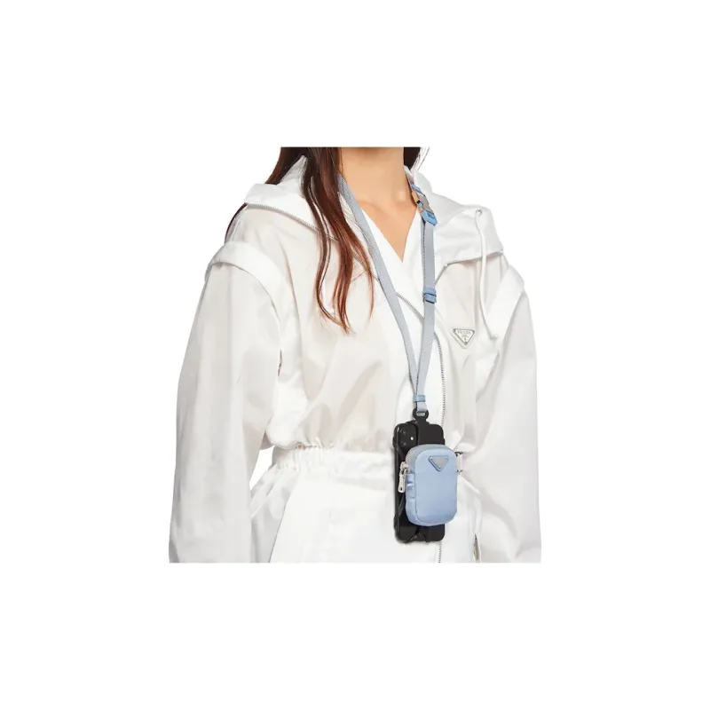 PRADA Nylon Cell Phone Set Women's Blue-2