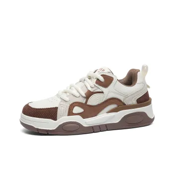 JEEP SPIRIT Skateboard Shoes Men Low Top Rusty Red