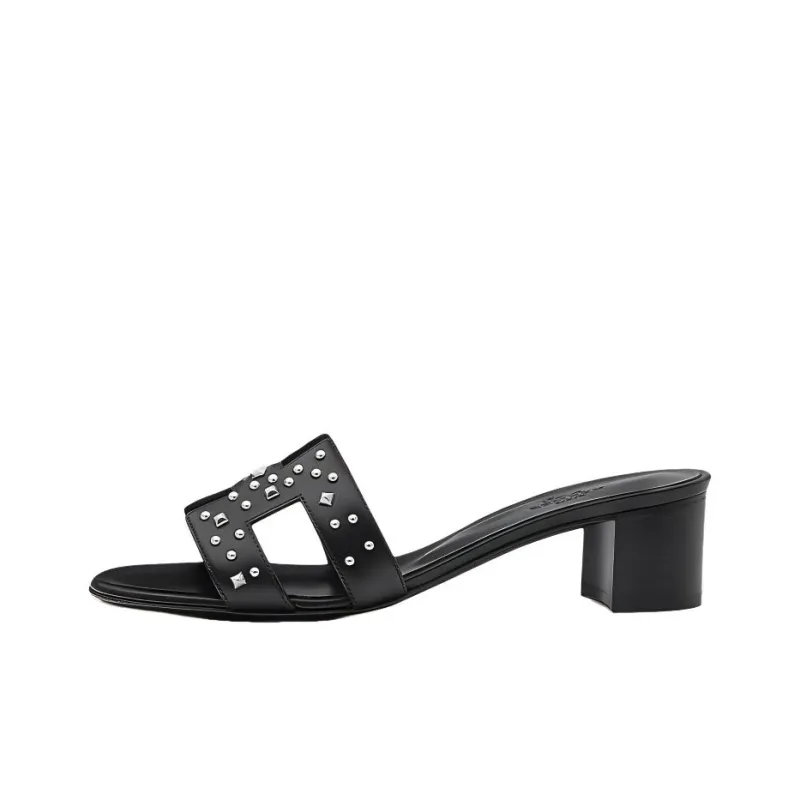 HERMES Oasis Odor-Resistant Slide Slippers Women's Black-0