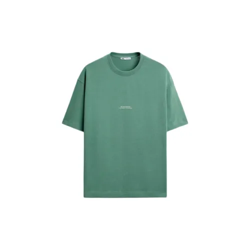 ZARA T-Shirts Men Medium Green