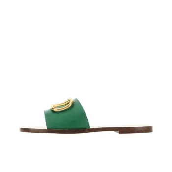 Valentino Slide Slippers Women's Green
