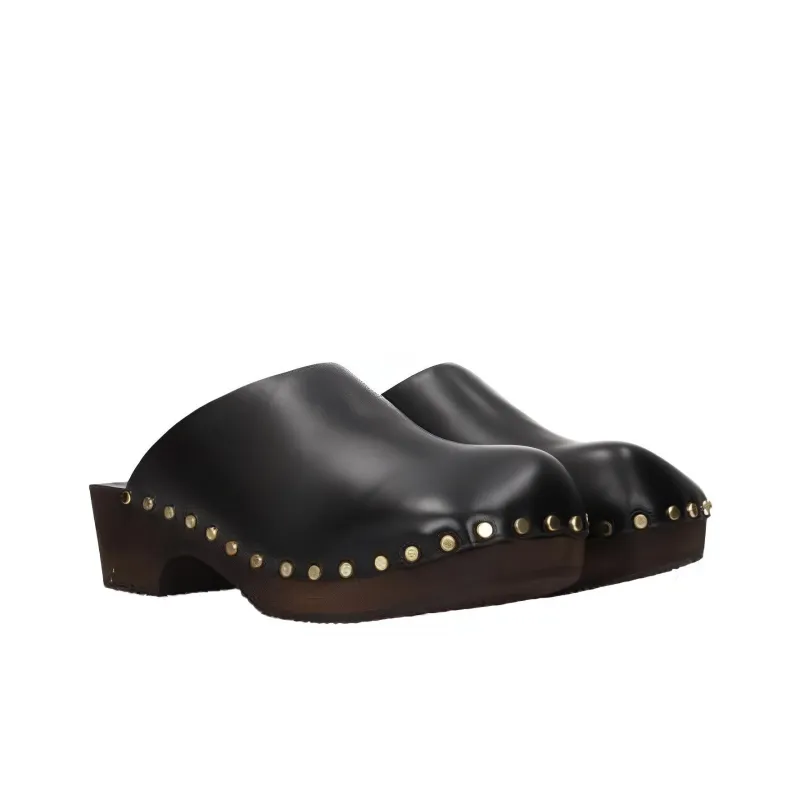 KHAITE Slip Resistant Closed Toe Slippers Women's Black-1