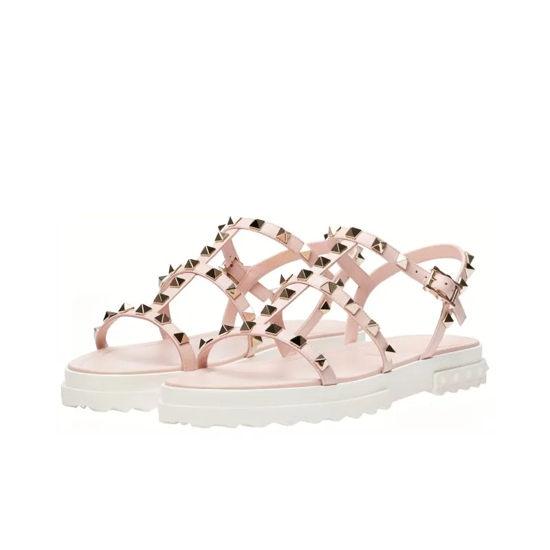 Valentino Roman Sandals Women's Pink-2