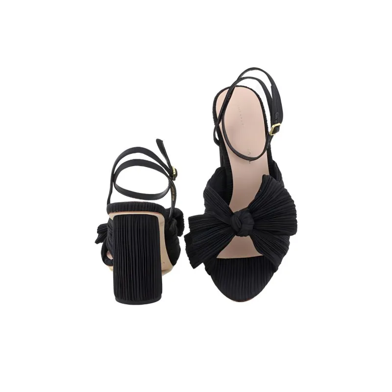 Loeffler Randall Camellia Strap Sandals 9cm Women's Black-4