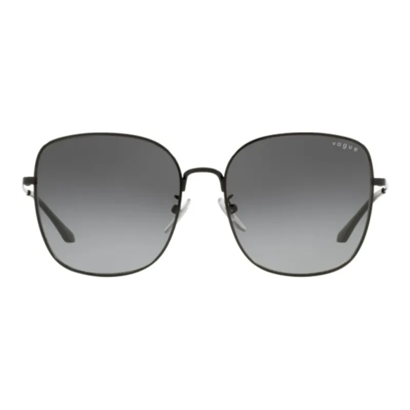 VOGUE Metal Square Sunglasses Women's Black-1