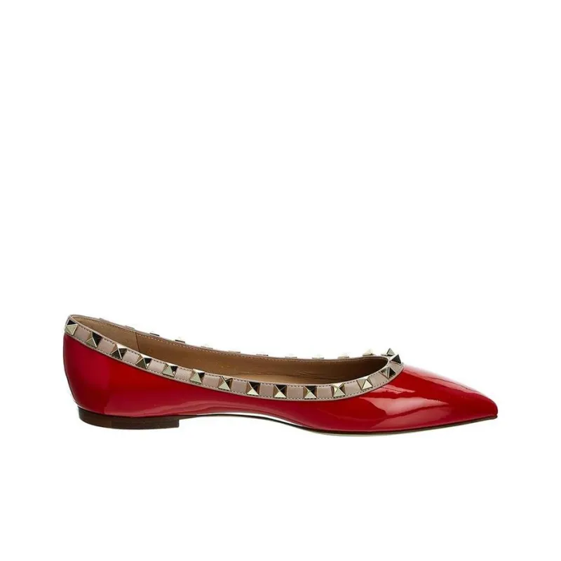 Valentino Rockstud Women's Casual Shoes Women's Red-1