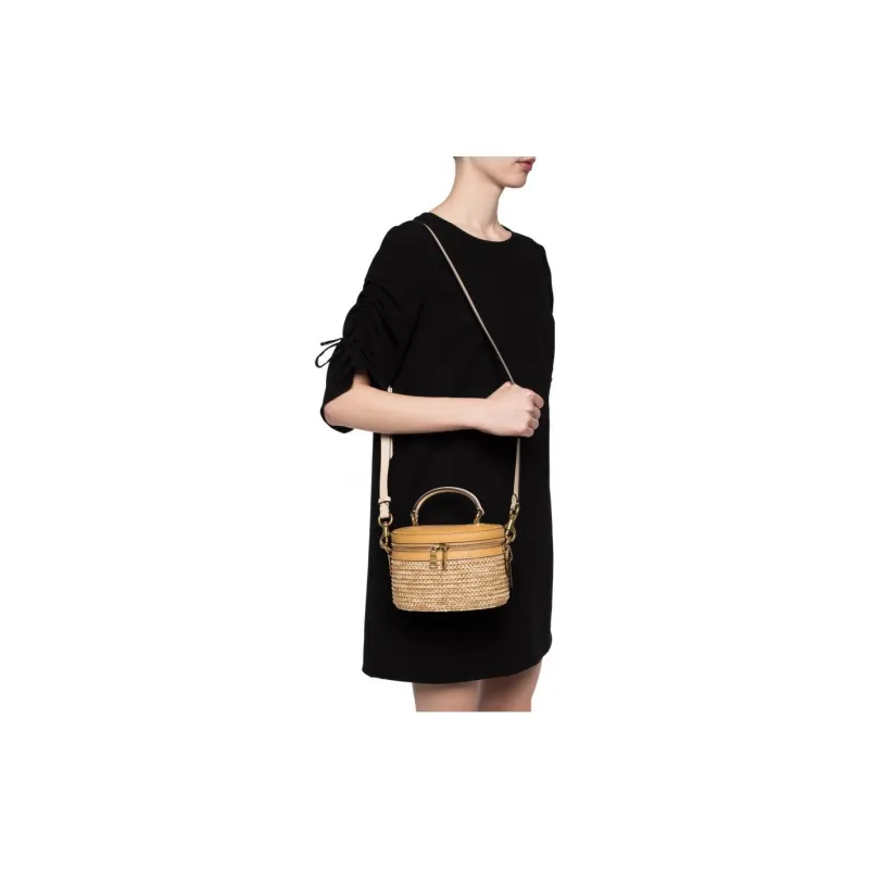 COACH Trail Cow Leather Crossbody Bag Box Bag Shoulder Bag Crossbody Bag Handbag Small Size Women's Light Brown-4